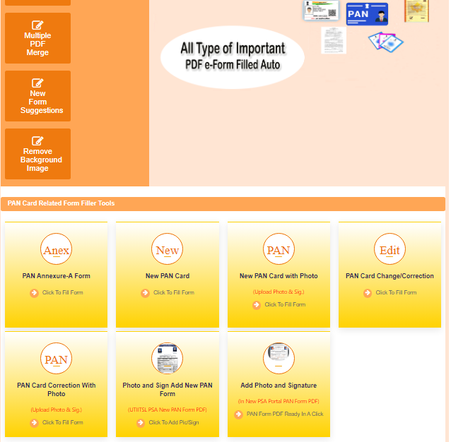 New Pan Card Or Update Pan Fillable Form Online Tools